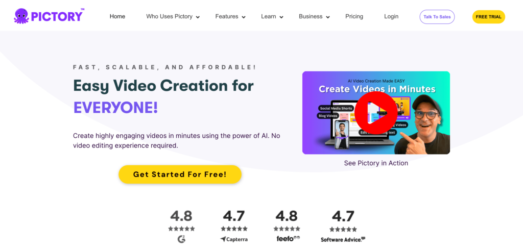 Pictory Easy Video Creation For EVERYONE min